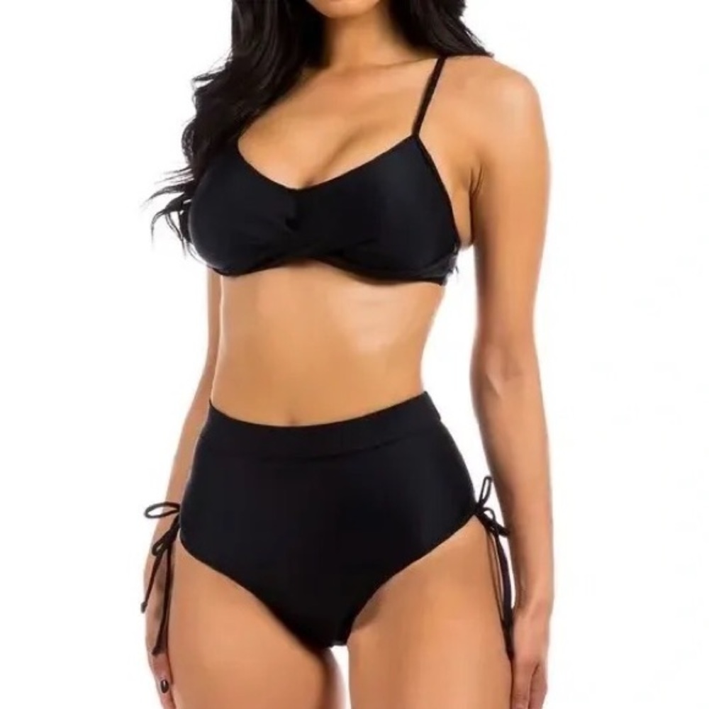 HIGH RISE TWO PIECE BIKINI SET